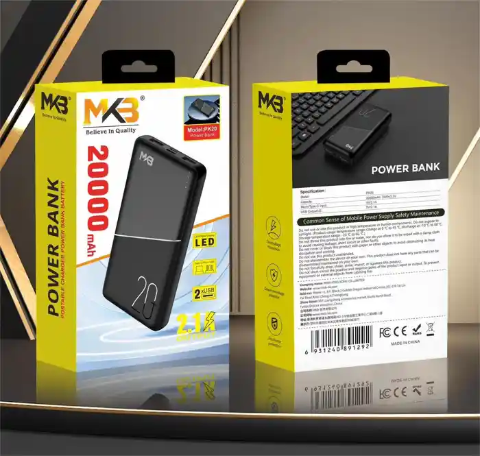 MKB PK20 20000mah power bank 2.1A